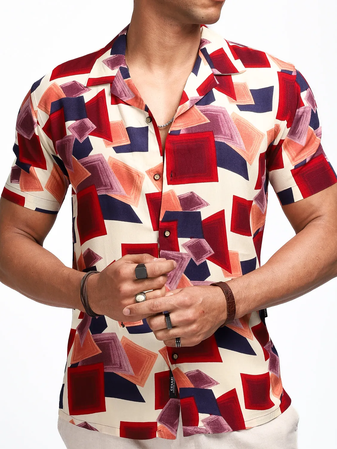 Ruby Gem Printed Cuban Shirt