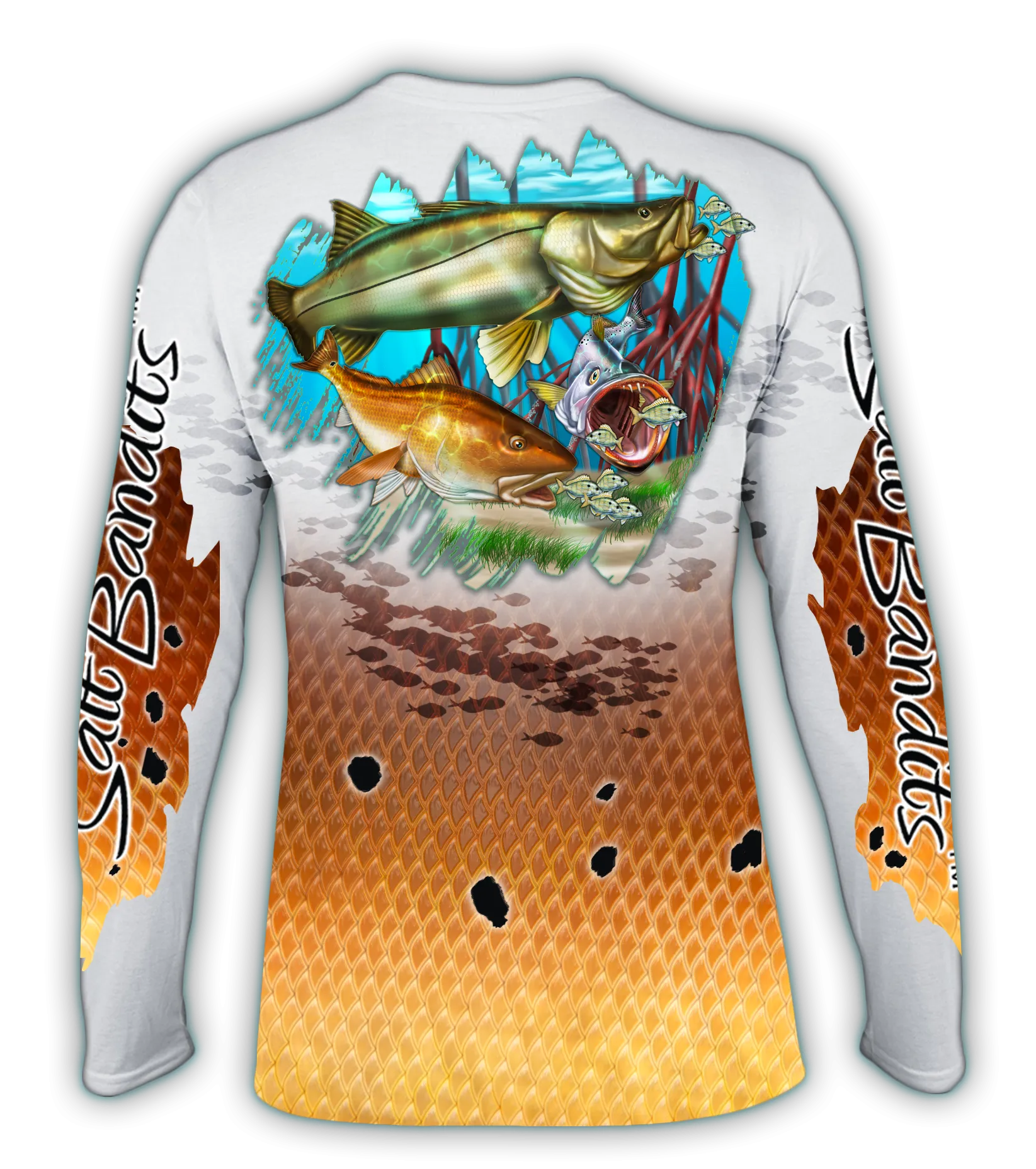 Salt Bandits™ Redfish Performance Long Sleeve T-shirt