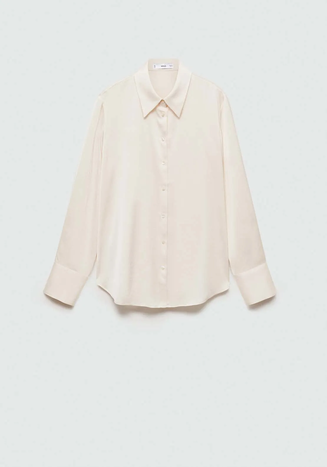 Satin finish flowy shirt - Natural