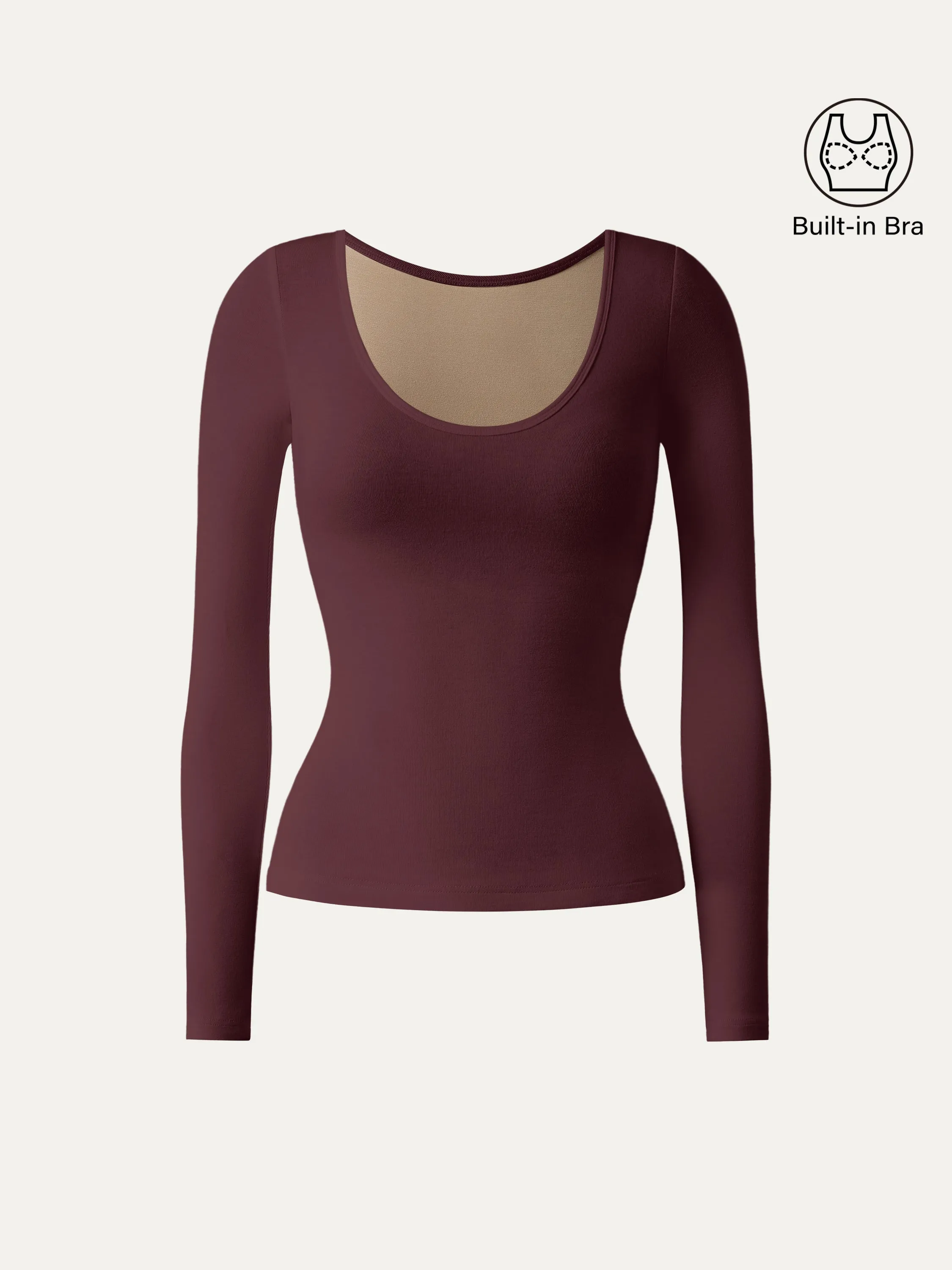 Scoop Neck Long Sleeve New Airy Brami