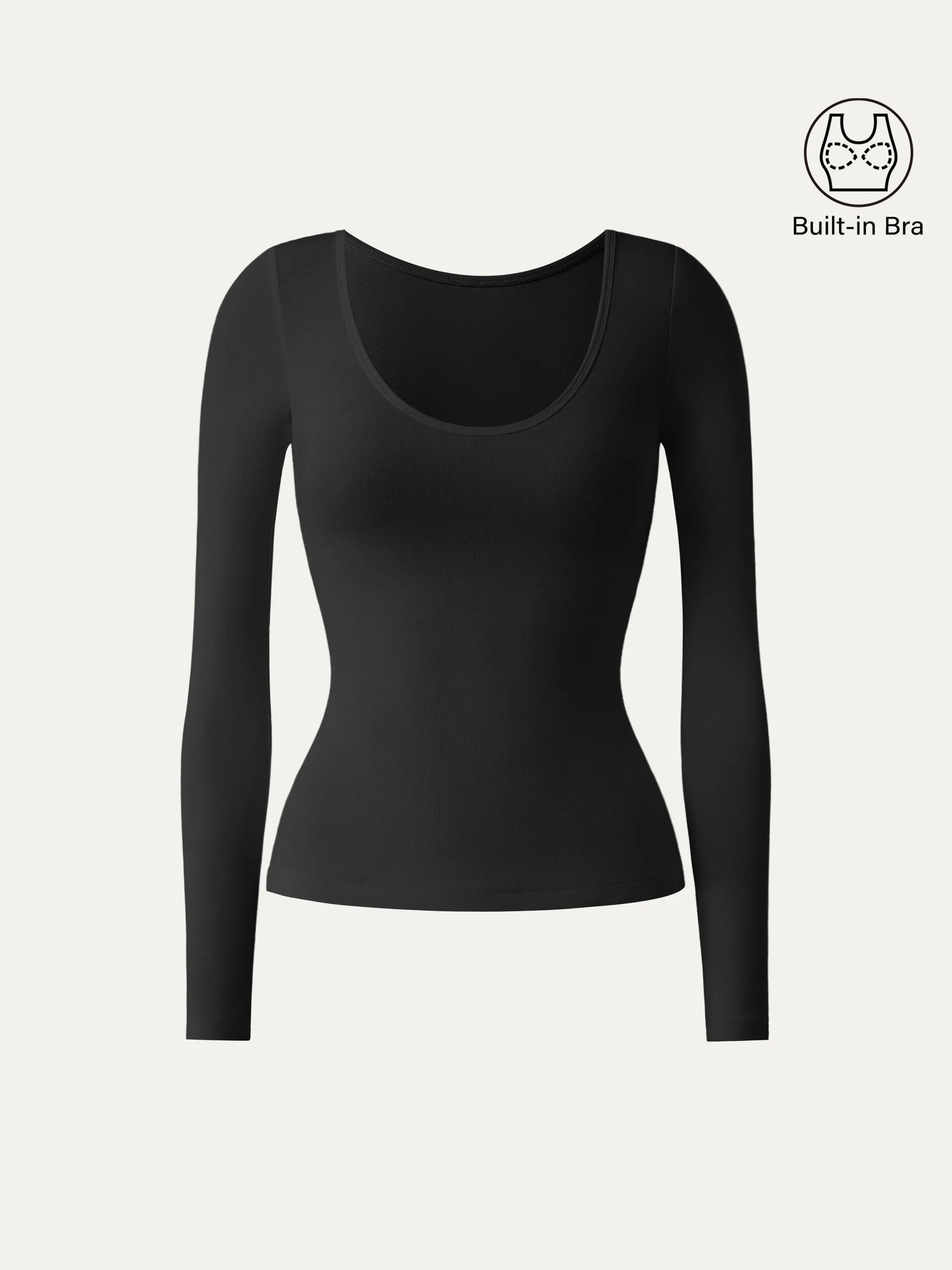 Scoop Neck Long Sleeve New Airy Brami