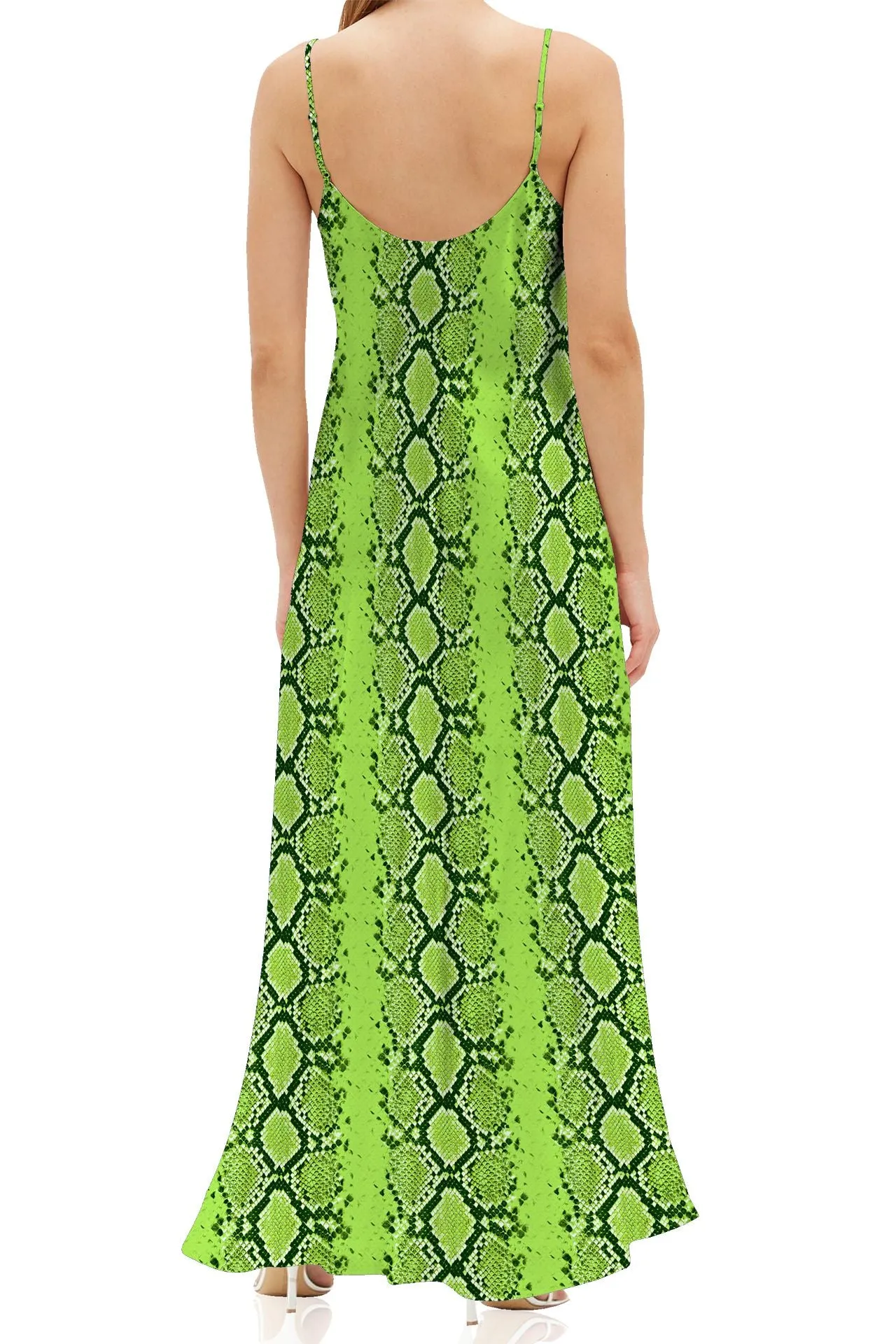 Sharp Green Long Camisole Slip