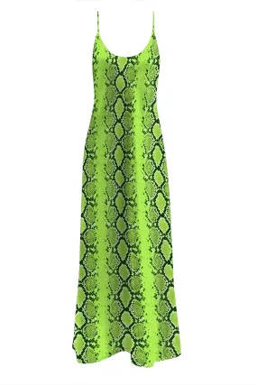 Sharp Green Long Camisole Slip