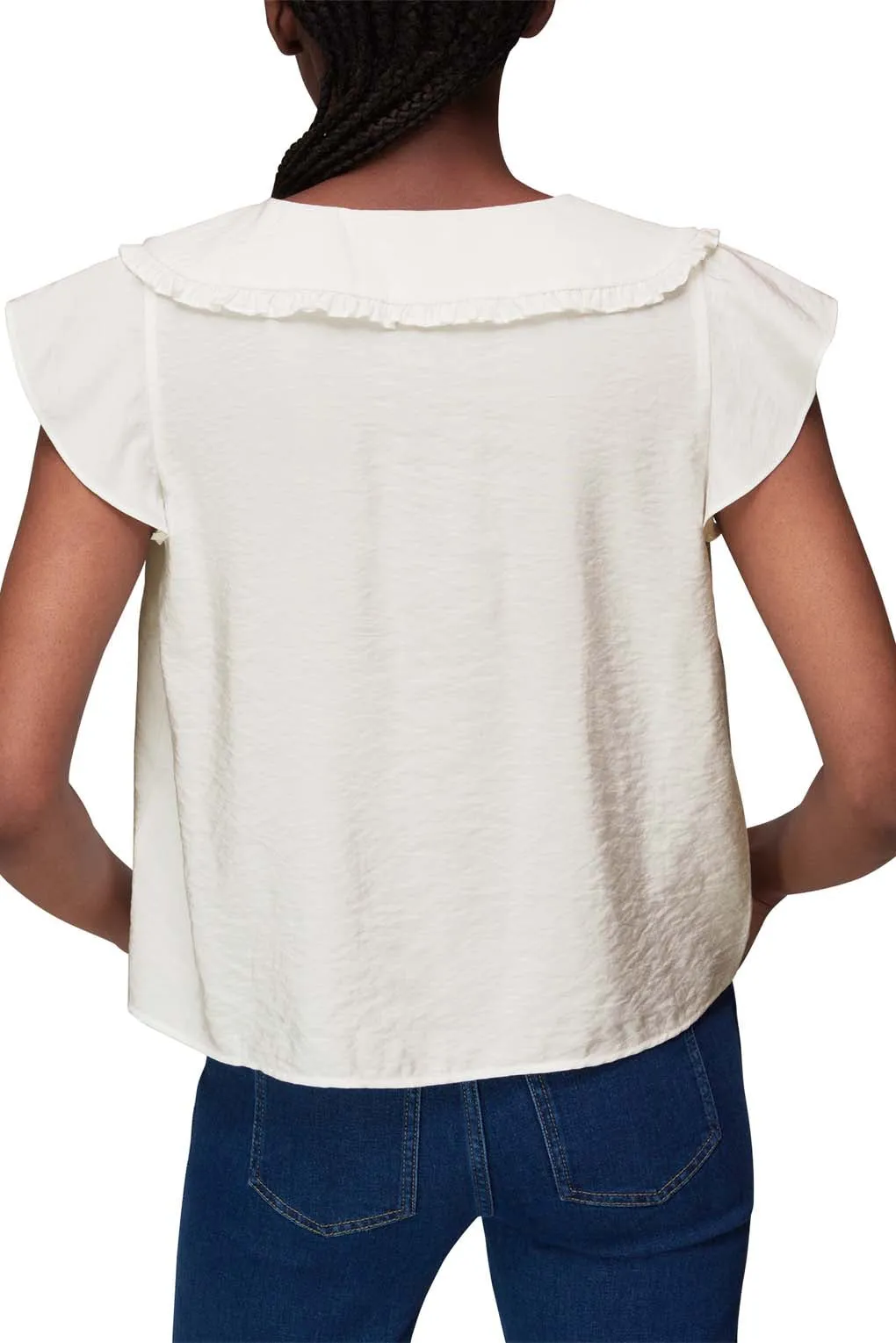 Short Sleeve Collar Top