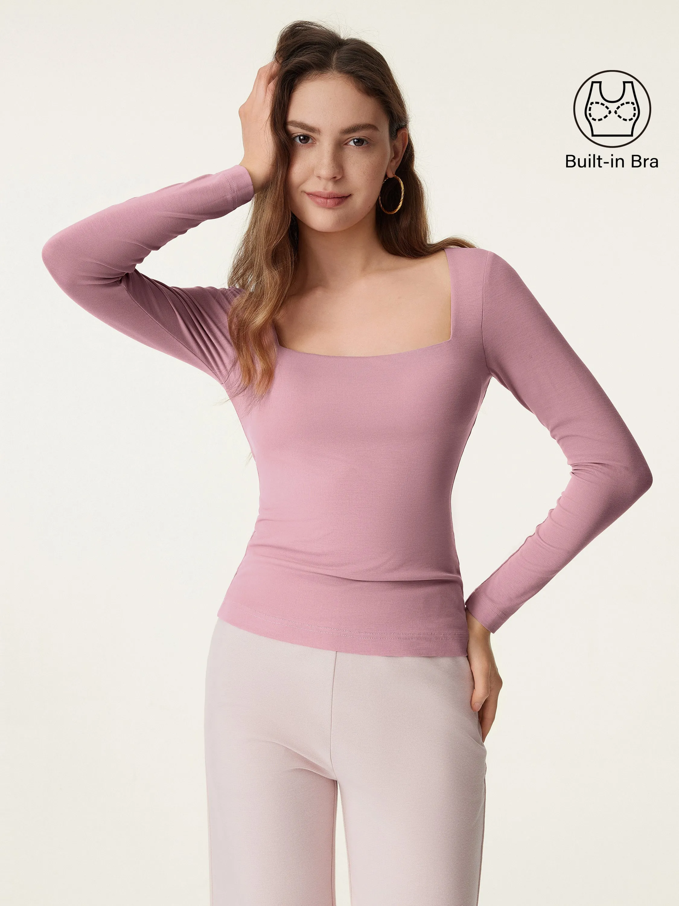 Square Neck Long Sleeve New Airy Brami