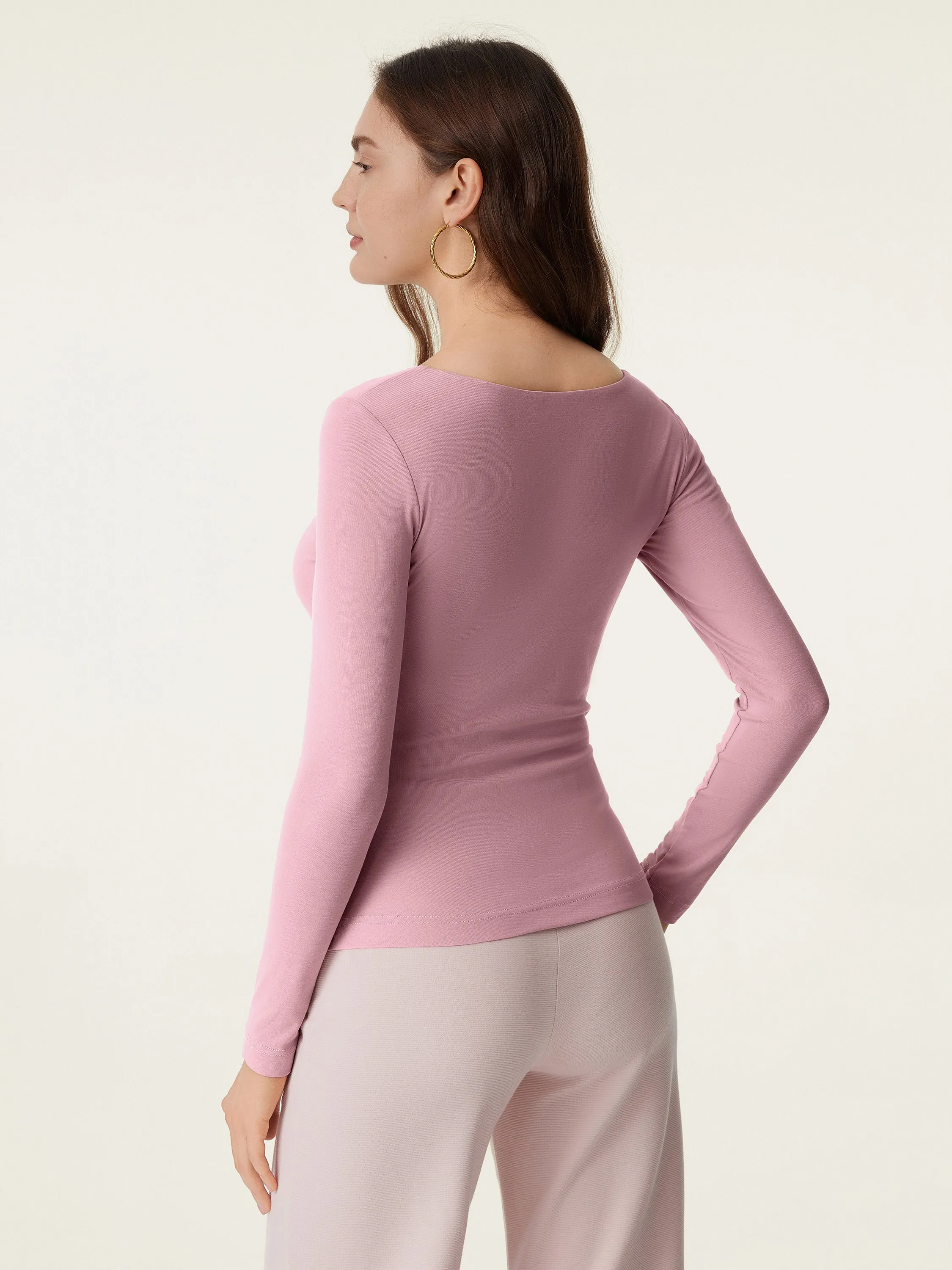 Square Neck Long Sleeve New Airy Brami