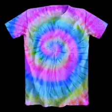 Tie Dye Neon UV Glow T-Shirt