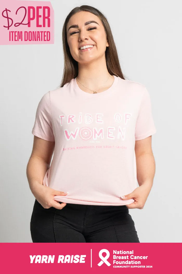 Tribe Of Women Type Pink Cotton Crew Neck Women’s T-Shirt