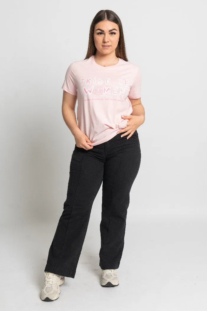 Tribe Of Women Type Pink Cotton Crew Neck Women’s T-Shirt