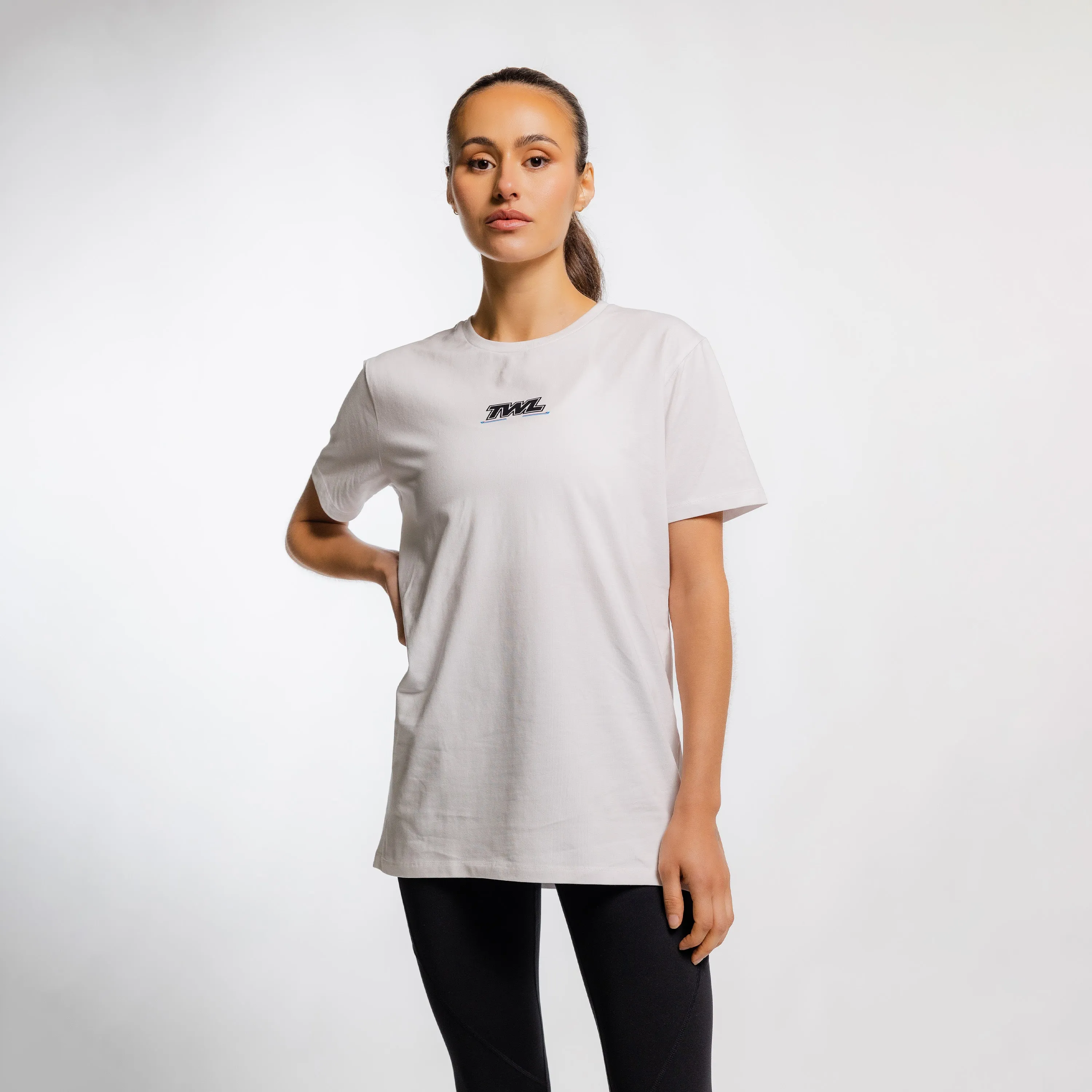 TWL - EVERYDAY T-SHIRT - RACE TO WIN - WHITE/BLACK