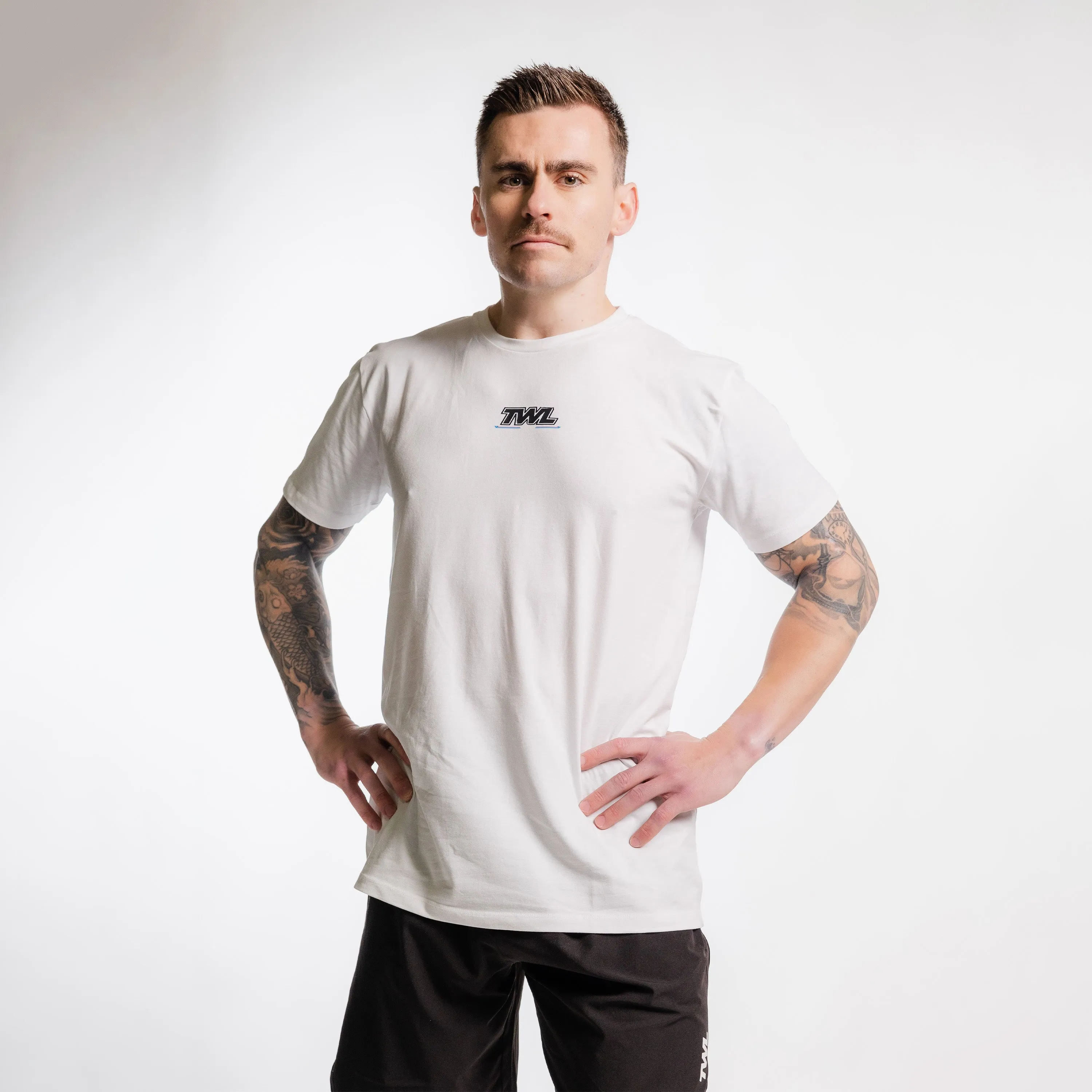 TWL - EVERYDAY T-SHIRT - RACE TO WIN - WHITE/BLACK