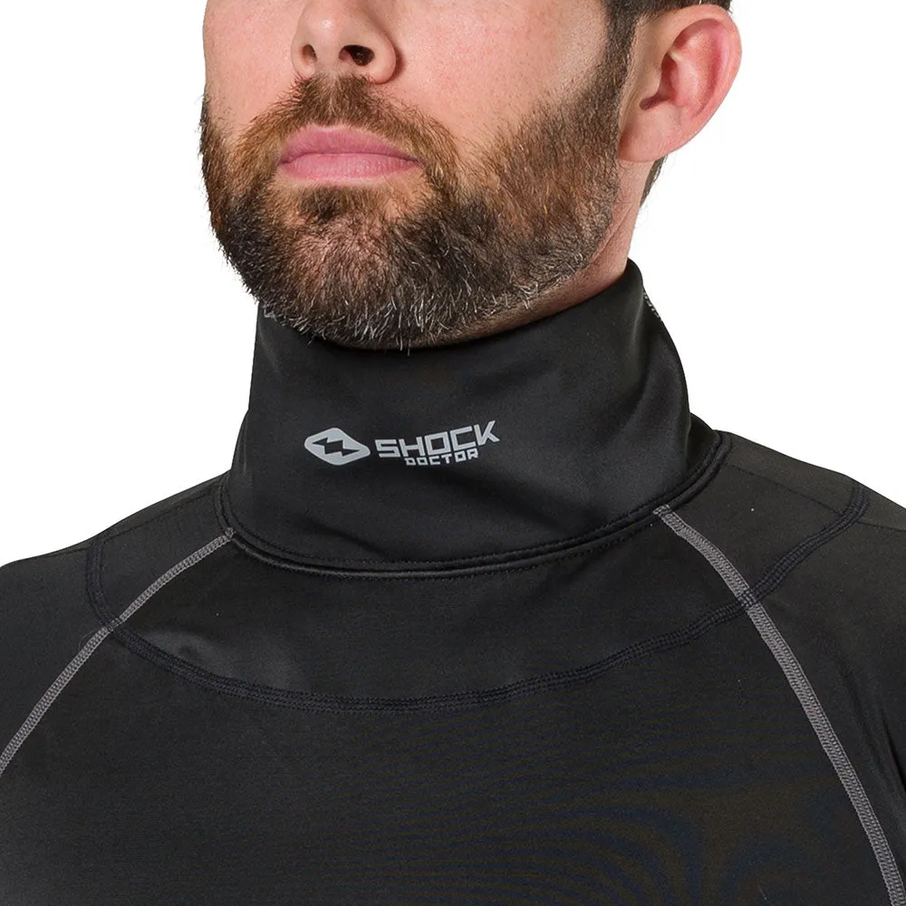 Ultra Compression Hockey Short Sleeve Shirt With Integrated Neck Guard