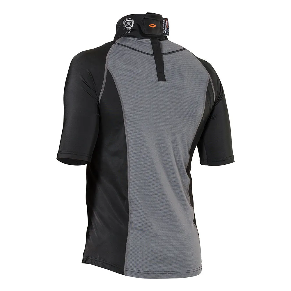 Ultra Compression Hockey Short Sleeve Shirt With Integrated Neck Guard