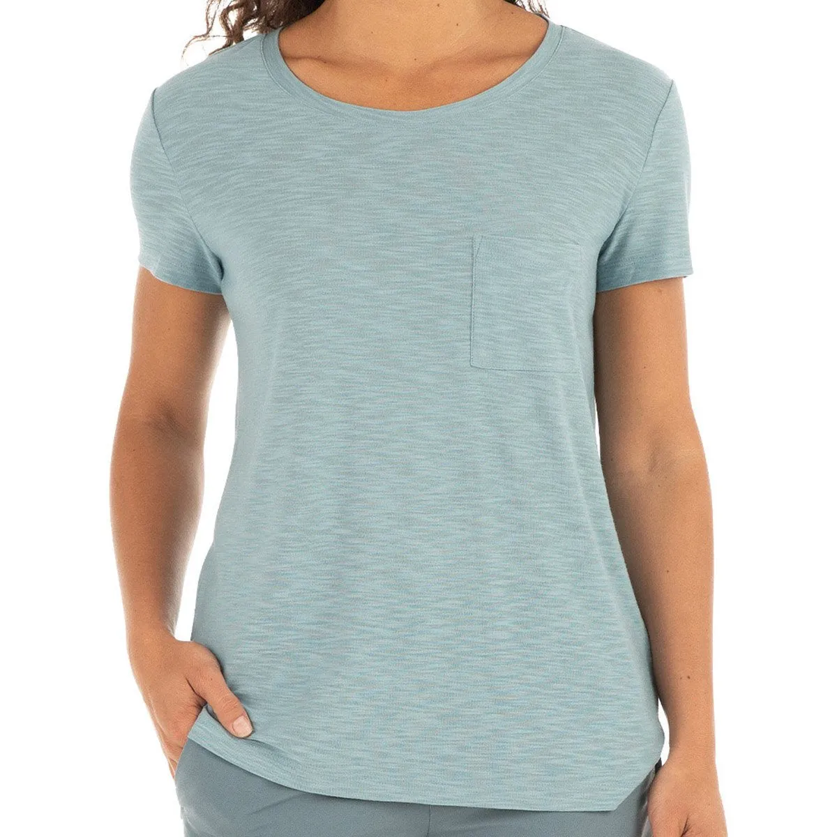 Women's Bamboo Slub Channel Pocket Tee