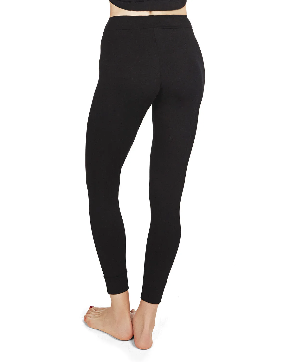 Women's Eco Basics Bamboo Blend Slim-Fit Solid Leggings