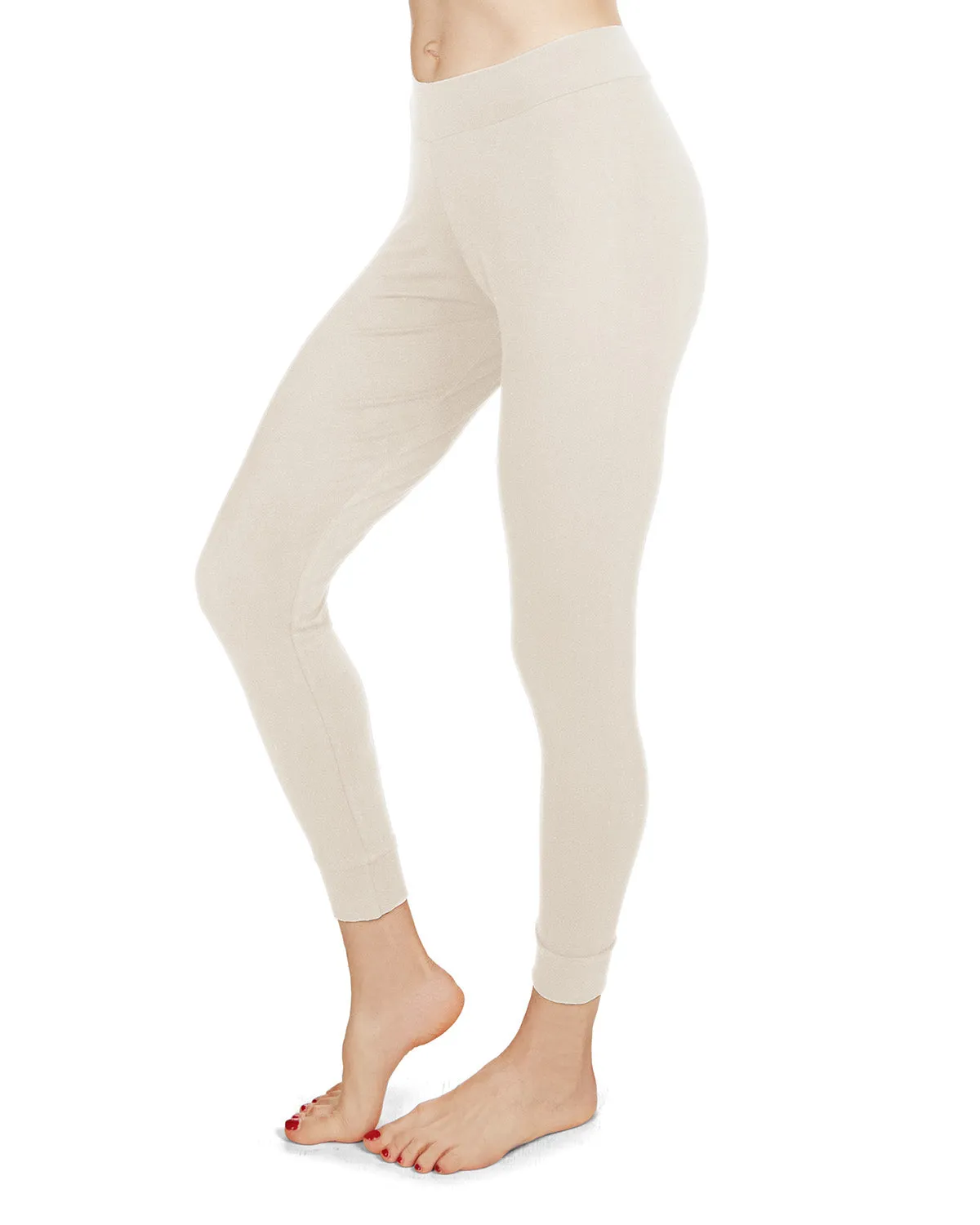 Women's Eco Basics Bamboo Blend Slim-Fit Solid Leggings