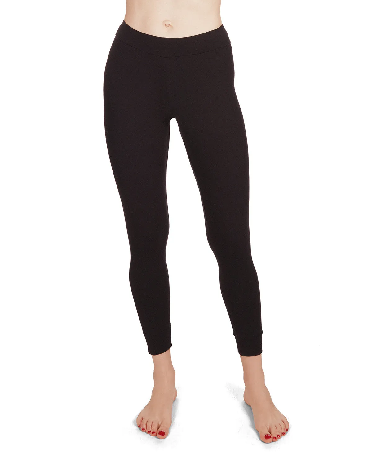 Women's Eco Basics Bamboo Blend Slim-Fit Solid Leggings