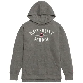 Women's Hooded Sweatshirt with T-Shirt Applique