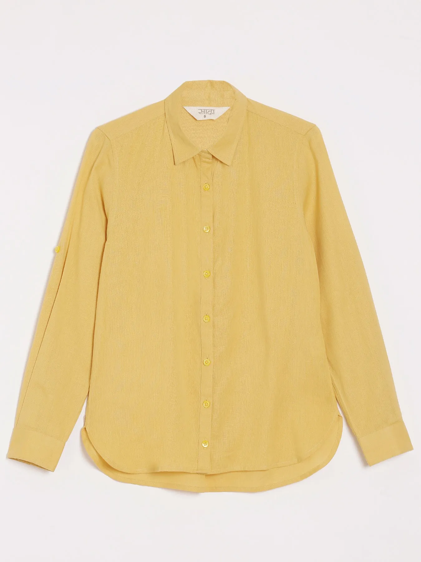 Yellow Airy-Linen Shirt