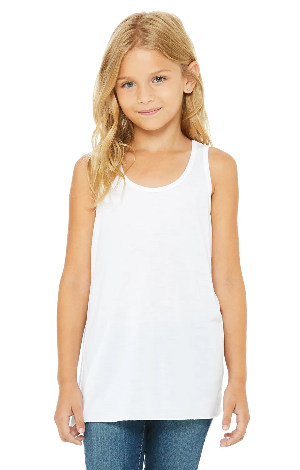 Youth Flowy Racerback Tank-Ega