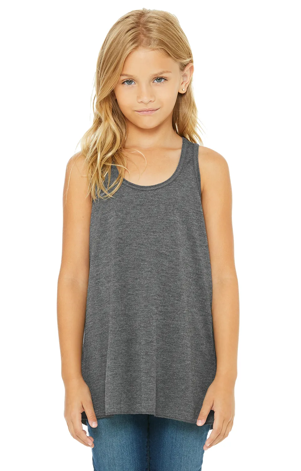 Youth Flowy Racerback Tank-Ega